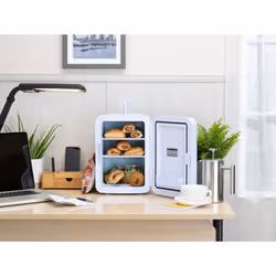 Subcold Ultra 10 Mini Fridge Cooler & Warmer - Grey | 10L capacity | Compact, Portable and Quiet | AC+DC Power Compatibility