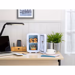 Subcold Ultra 6 Mini Fridge Cooler & Warmer - Grey | 6L capacity | Compact, Portable and Quiet | AC+USB Power Compatibility