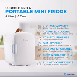 Subcold Pro 4L Mini Fridge - White