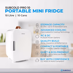 Subcold Mini Fridge Pro 10L - White Chequered