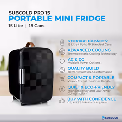 Subcold Mini Fridge Pro 15L - Black Chequered