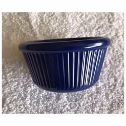Lot of 48 3 OZ MELAMINE FLUTED RAMEKIN BLUE