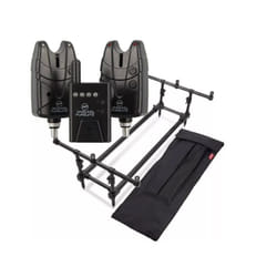 Carp Rod Pod For 3 Rods Solid Square Setup & JHA Alarms Wireless with Receiver