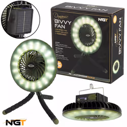 NGT Dynamic Fan - USB Rechargable 3600mAh Fan with Light and Powerbank