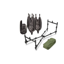 Rod Pod Carp Fishing 3 Rod Nomad NGT AND Wireless Bite Alarm Set and Receiver