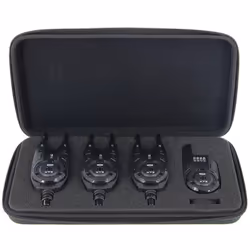 NGT XT3 Wireless Bite Alarms with Receiver Carp Fishing Alarm Set with Case XT-3