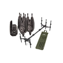 NGT 3 Rod Pod and Wireless Alarm Set Receiver Carp Fishing TRI-POD Carry Case