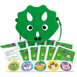 MediKids Rex The Dinosaur Kids First Aid Kit - Small Mini Kits for Children - Home Car Travel Equipment Essentials for Childrens Health and Safety,