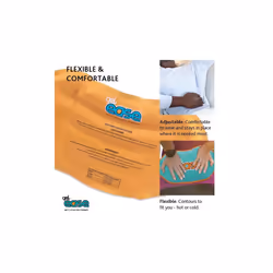 GelEase 2X Hot and Cold Pack & Backstrap - Therapeutic Pain Relief with Hot & Cold Applications - Back and Menstrual Pain - Soothing Relief for