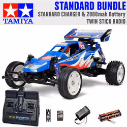 TAMIYA RC 58416 Rising Fighter Buggy 1:10 Standard Stick Radio Bundle