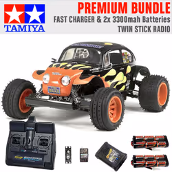 TAMIYA RC 58502 Blitzer Beetle 1:10 Premium Stick Radio Bundle