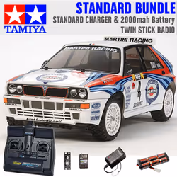 TAMIYA RC 58570 Lancia Delta (TT-02) 1:10 Standard Stick Radio Bundle