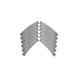 HORNBY Track 12x R8261 4th Radius Curve