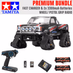 Tamiya RC 58690 Landfreeder Quadtrack (TT-02FT) 1:10 Premium Wheel Radio Bundle