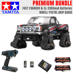Tamiya RC 58690 Landfreeder Quadtrack (TT-02FT) 1:10 Premium Wheel Radio Bundle