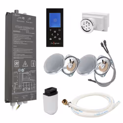 Insignia Homefit 3kw Steam Generator System Touch Control Speaker Set LED Light