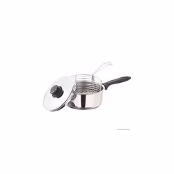 20 CM DEEP FAT FRYER SET PRIMA 3PC INDUCTION CHIP PAN STAINLESS STEEL POT+ LID & BASKET HOME KITCHEN PROFESSIONAL FOOD COOKIN ...