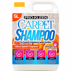 ProKleen Carpet Deep Cleaning Shampoo Solution - 5L, Citrus Splash