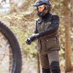 Merlin Mahala D3O Explorer Motorcycle Textile Jacket, black-green, Size L for Men - Additional view 3
