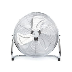 PureMate 20" Chrome Gym Floor Fan, Portable Cooling Fan for Home and office with 3 Speeds and Adjustable Fan Head with Tilting Feature