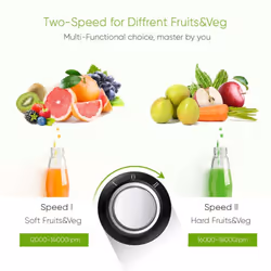 PureMate 600W NaturoPure Whole Fruit & Vegetable Juicer Machine