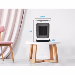 1800W Ceramic Fan Heater Automatic Oscillation and 3 Heat Settings