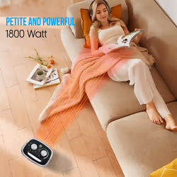 PureMate 1800W Ceramic Fan Heater with Oscillation