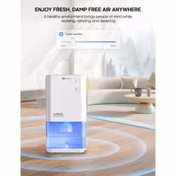 1200ml Dehumidifier with Air Purifier  Condensation Moisture Damp