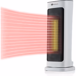 PureMate Ceramic Fan Tower Heater, 2000W Portable