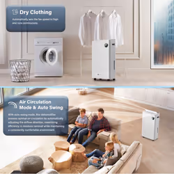 20L/Day Portable  Dehumidifier with Built-In Air Purifier-Puremate