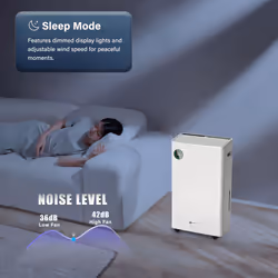 20L/Day Portable  Dehumidifier with Built-In Air Purifier-Puremate