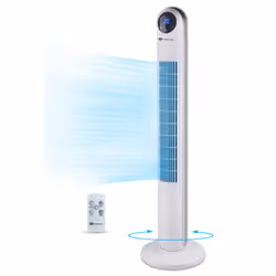 PureMate PM743 Portable Oscillating Cooling Tower Fan 43 with 3 Speed Settings Timer