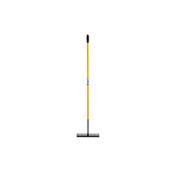 JCB 170cm Contractors Rake, 16 Teeth Carbon Steel