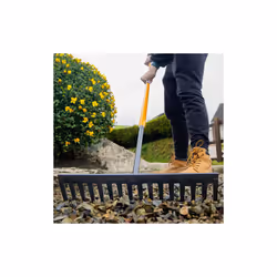 JCB 170cm Contractors Rake, 16 Teeth Carbon Steel