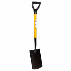 JCB - Professional Solid Forged Treaded Carbon Steel Digging Garden Spade - Professional Long Handle Site and Gardening Tools ...