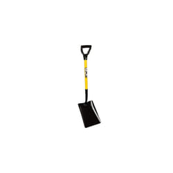 JCB - Professional Solid Forged Shovel - No 2 Square Mouth - Site Shovel - Professional Metal Long Handle Heavy Duty Site and Gardening Tools - For