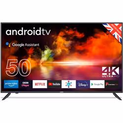 Cello ZK4-G0205 50 inch 4K Ultra HD Smart Android TV with Freeview Play, Google Assistant, Google Chromecast, 3 x HDMI and 2  ...