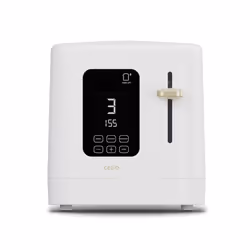 Cello Digital 2 Slice Toaster with Touch Control and Timer - White