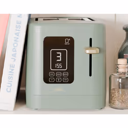 Cello Digital 2 Slice Toaster with Touch Control and Timer - Sage Green