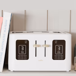 Cello Digital 4 Slice Toaster with Toast Timer, 1600W, Digital Control Panel, Wide Slot, 7 Browning Levels, Auto Stop