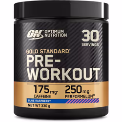 Optimum Nutrition Gold Standard Pre Workout Blue Raspberry Flavour 330g