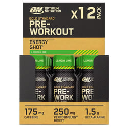 ON Optimum Nutrition Pre Workout Shots Gold 12x60 - Lemon Lime