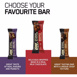 Optimum Nutrition ON Whipped Bar, High Protein Snack with Milk Chocolate Coating, Low Sugar Protein Bar, Chocolate Caramel, 10 x 60 g Pack - Additional view 5