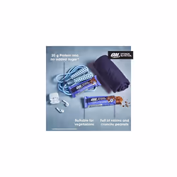 Nutty Chocolate Caramel, Crispy Protein Bars, No Added Sugars, On the Go, Pre-Workout and Post-Workout Gym Snack for Men and Women, 10 x 70 g