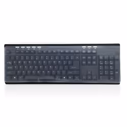 Accuratus SEE-UNI-45X14-5, Keyboard cover, Silicone, 450 mm, 140 mm, 40 g, Translucent