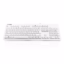Accuratus AccuMed AQUA - USB 105 Key Antibacterial & Fully Washable IP68 Medical / Clinical Keyboard