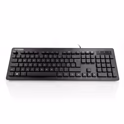 Accuratus AQUA, Full-size (100%), Wired, USB, QWERTY, Black