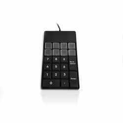 Accuratus S24B, Keypad, USB, Black, 1 year(s), CE, USB