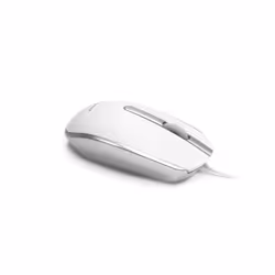 Accuratus M100 MAC USB Type C - USB Type C Wired Full Size Slim Apple Mac Mouse with Silver and Matt White Tactile Case