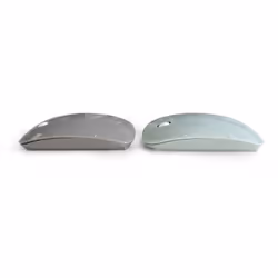 Accuratus Image ECO Wheat Mouse - Wireless Bluetooth 5.1 & RF 2.4Ghz Wheat Grass Polymer Mouse - Pewter Grey